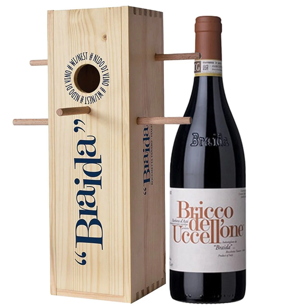 Barbera dâAsti DOCG "Bricco dell'Uccellone" 2021 Cassa Legno Nido - Braida (cassetta di legno)