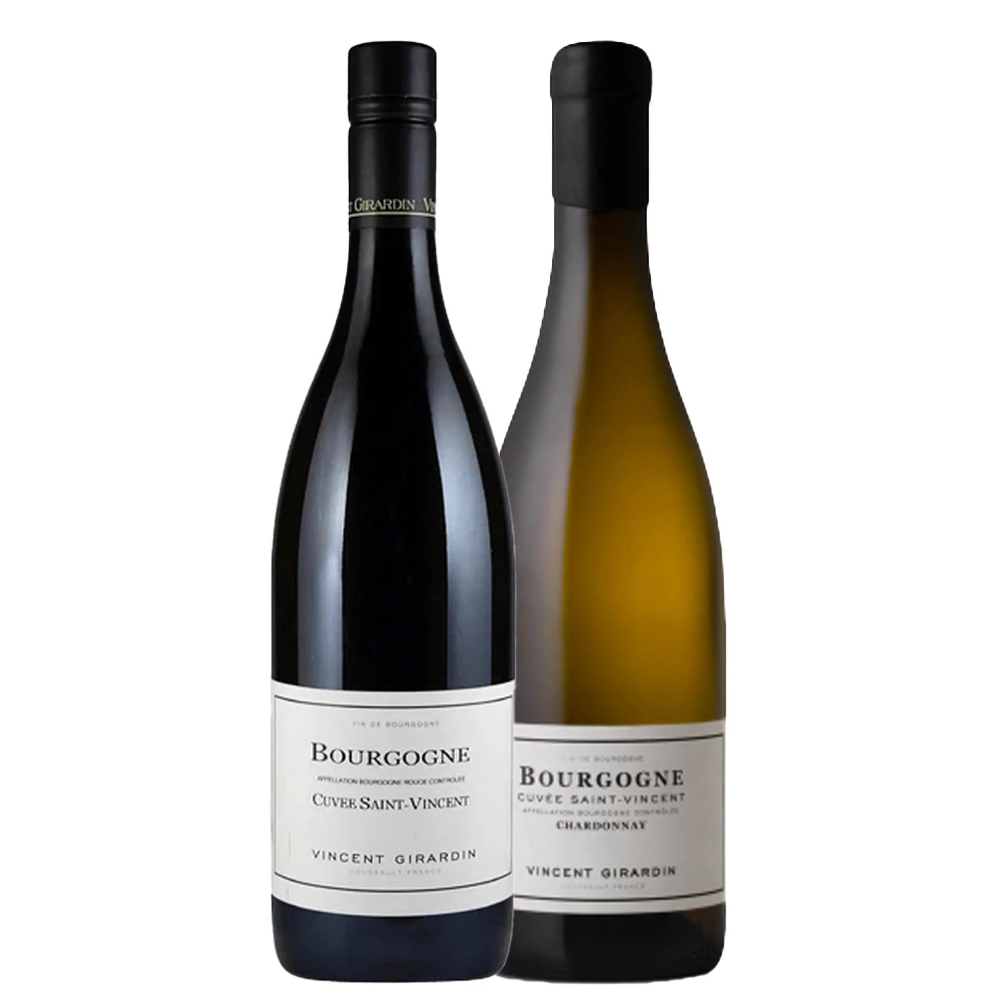 Bourgogne Blanc "Cuvée Saint Vincent" 2023 + Bourgogne Pinot Noir Cuvée Saint Vincent 2023 - Vincent Girardin + 2 Mappe Vinicole - Image 2