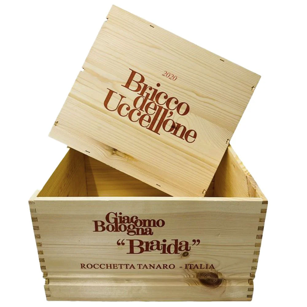 Cassa Legno Braida Bricco dell'Uccellone 6 bottiglie - Image 2