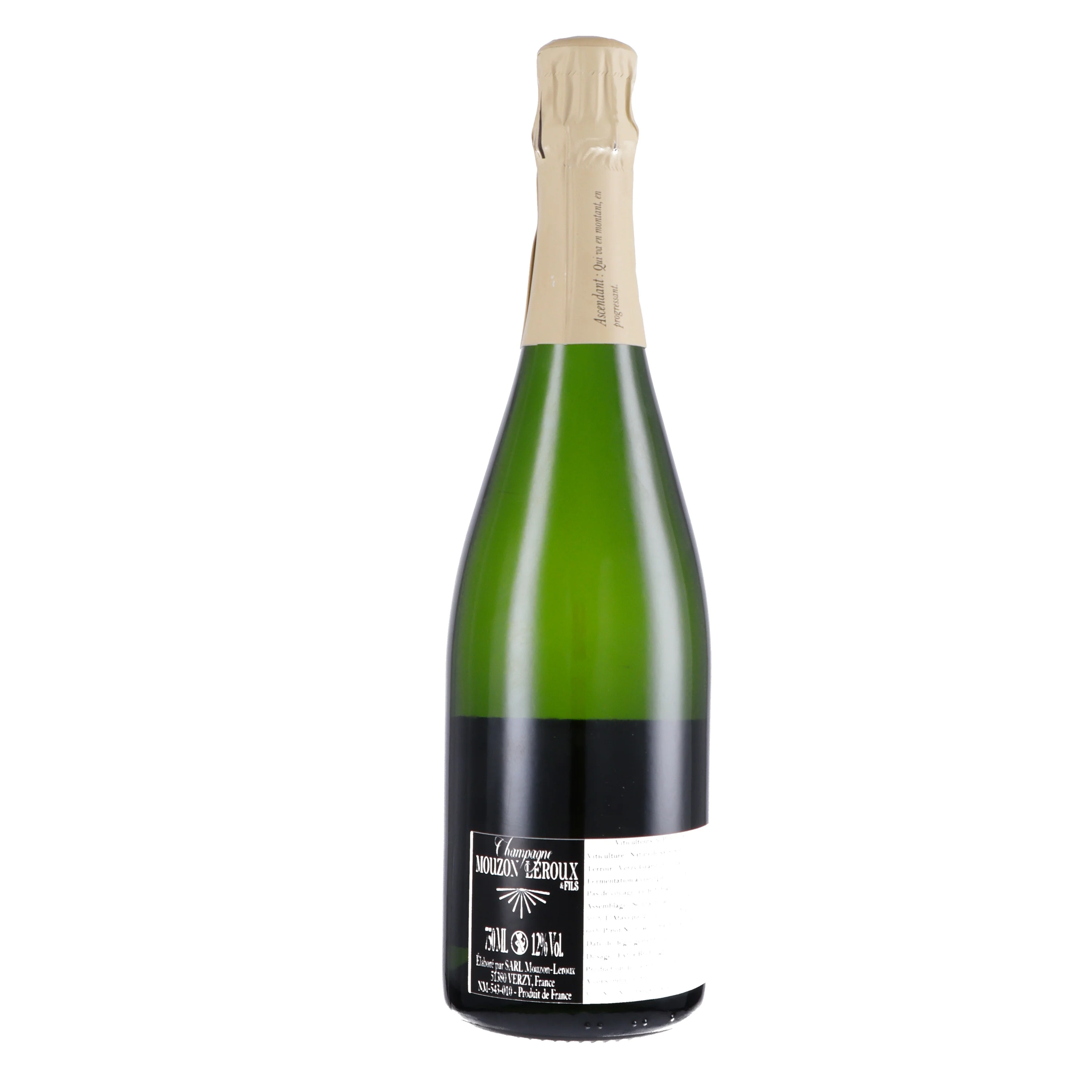 Champagne Extra Brut Grand Cru "l’Ascendant" - Mouzon Leroux - Image 2