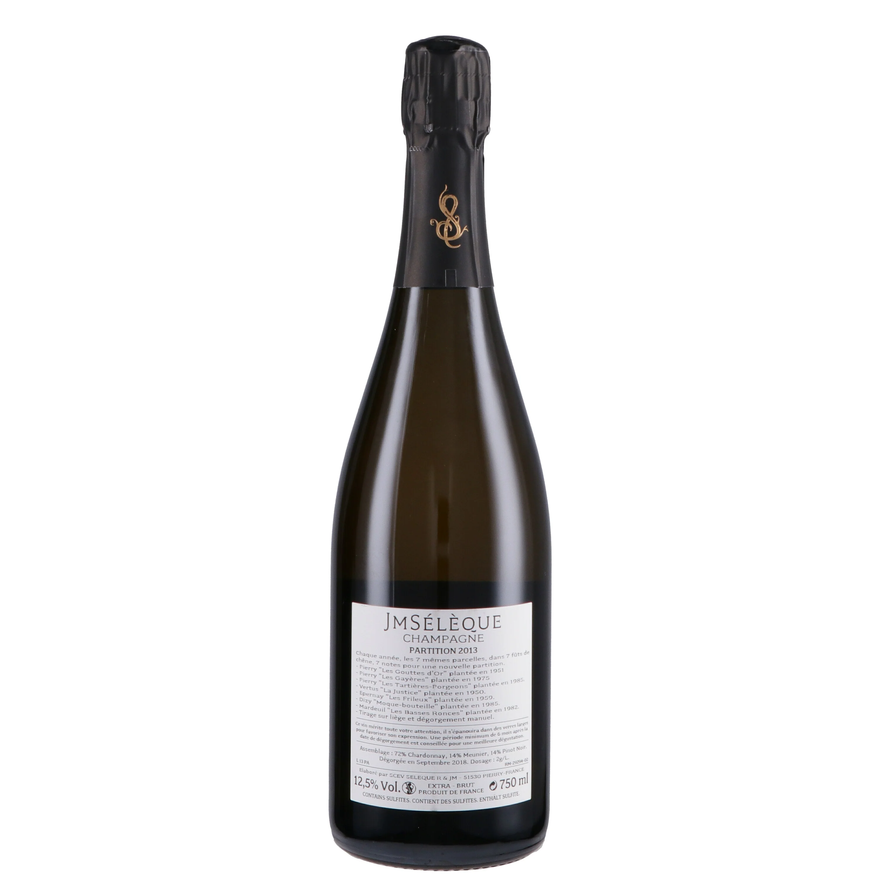 Champagne Extra Brut “Partition” 2018 - J-M Sélèque - Image 2