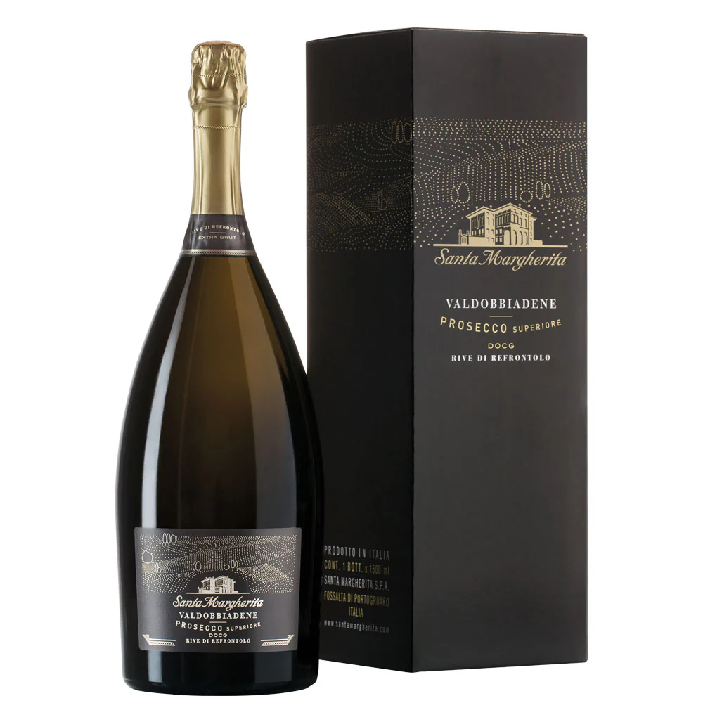 Conegliano Valdobbiadene Prosecco Superiore Rive di Refrontolo Extra Brut DOCG 2025 Magnum - Santa Margherita (astuccio)