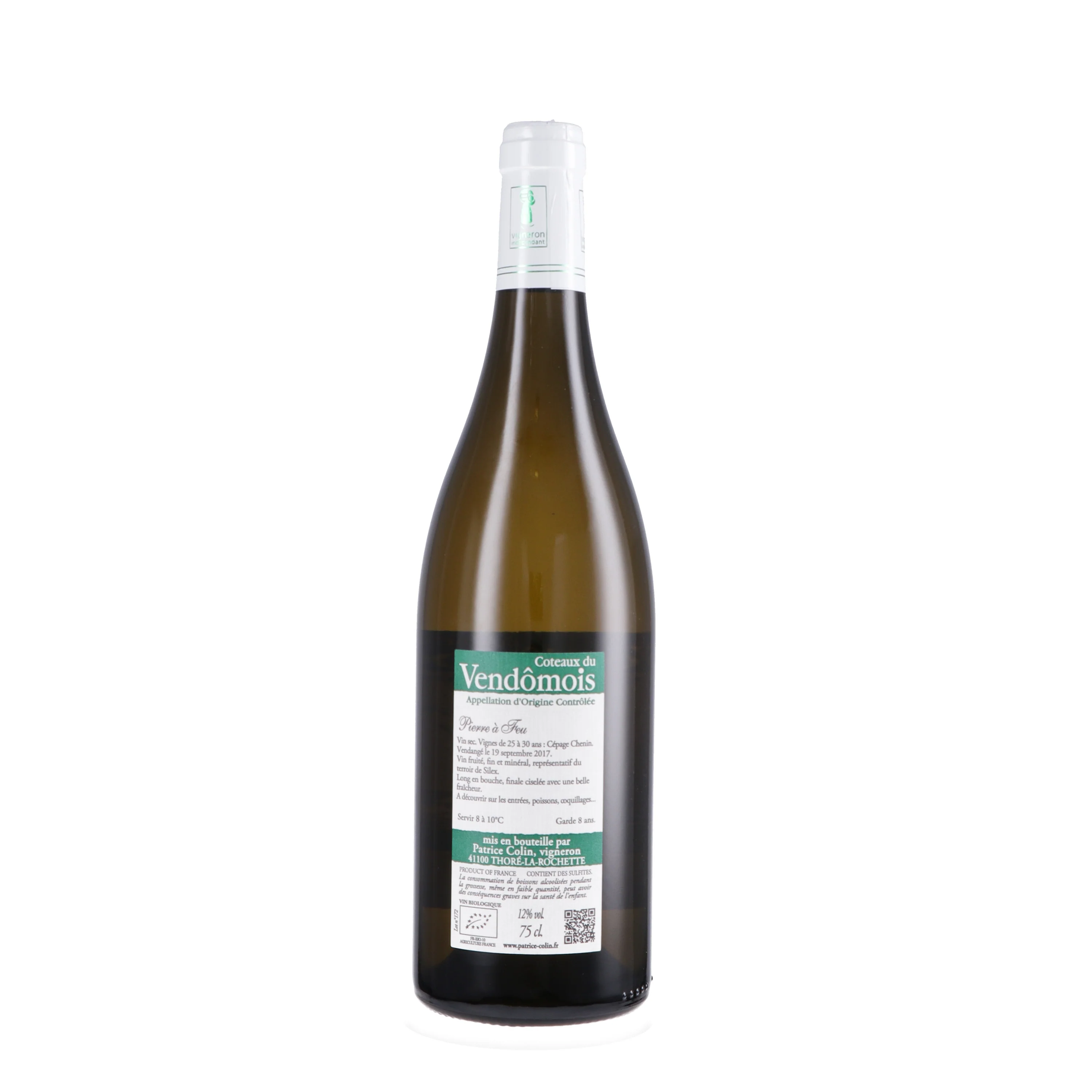 Coteaux-du-Vendômois Chenin Blanc AOC "Pierre à Feu" 2024 - Patrice Colin - Image 2