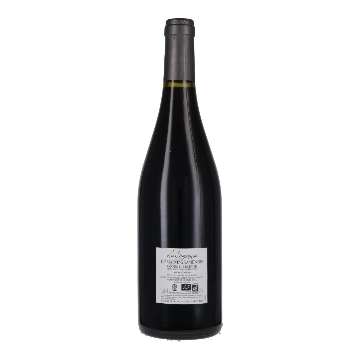CĂ´tes du RhĂ´ne AOC "La Sagesse" 2024 - Domaine Gramenon - Image 2