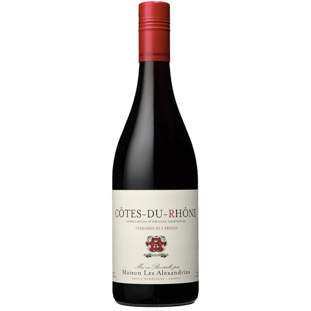 CĂ´tes du RhĂ´ne Rouge âTerrasses de l'Eridanâ 2023 - Les Alexandrins