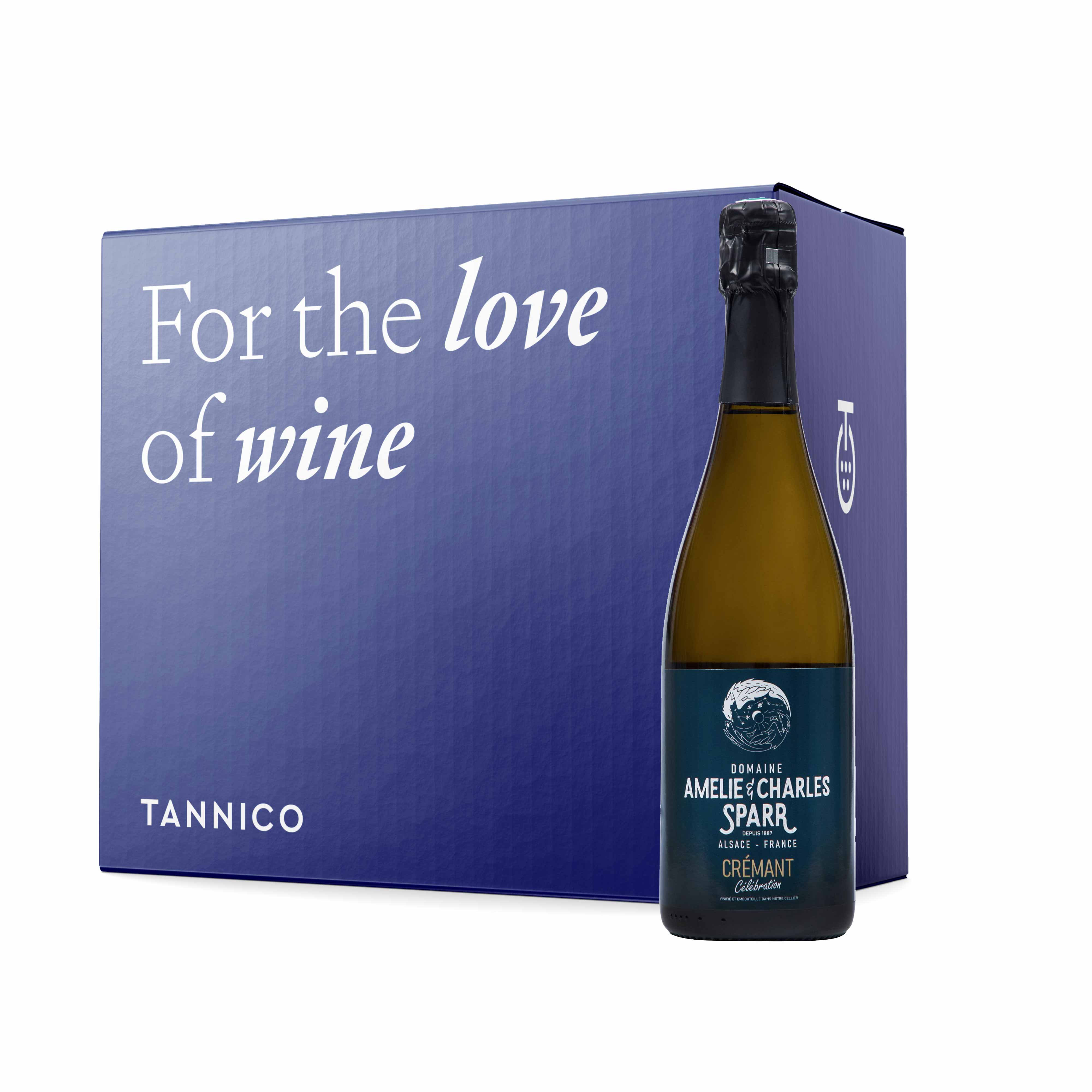 CrĂ©mant dâAlsace Brut AOC "CĂ©lĂ©bration" 2019 - Domaine AmĂ©lie & Charles Sparr (3 bottiglie)