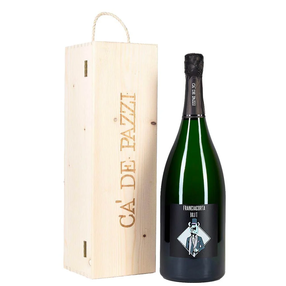 Franciacorta Brut Docg Magnum I CĂ de Pazzi (cassetta di legno)