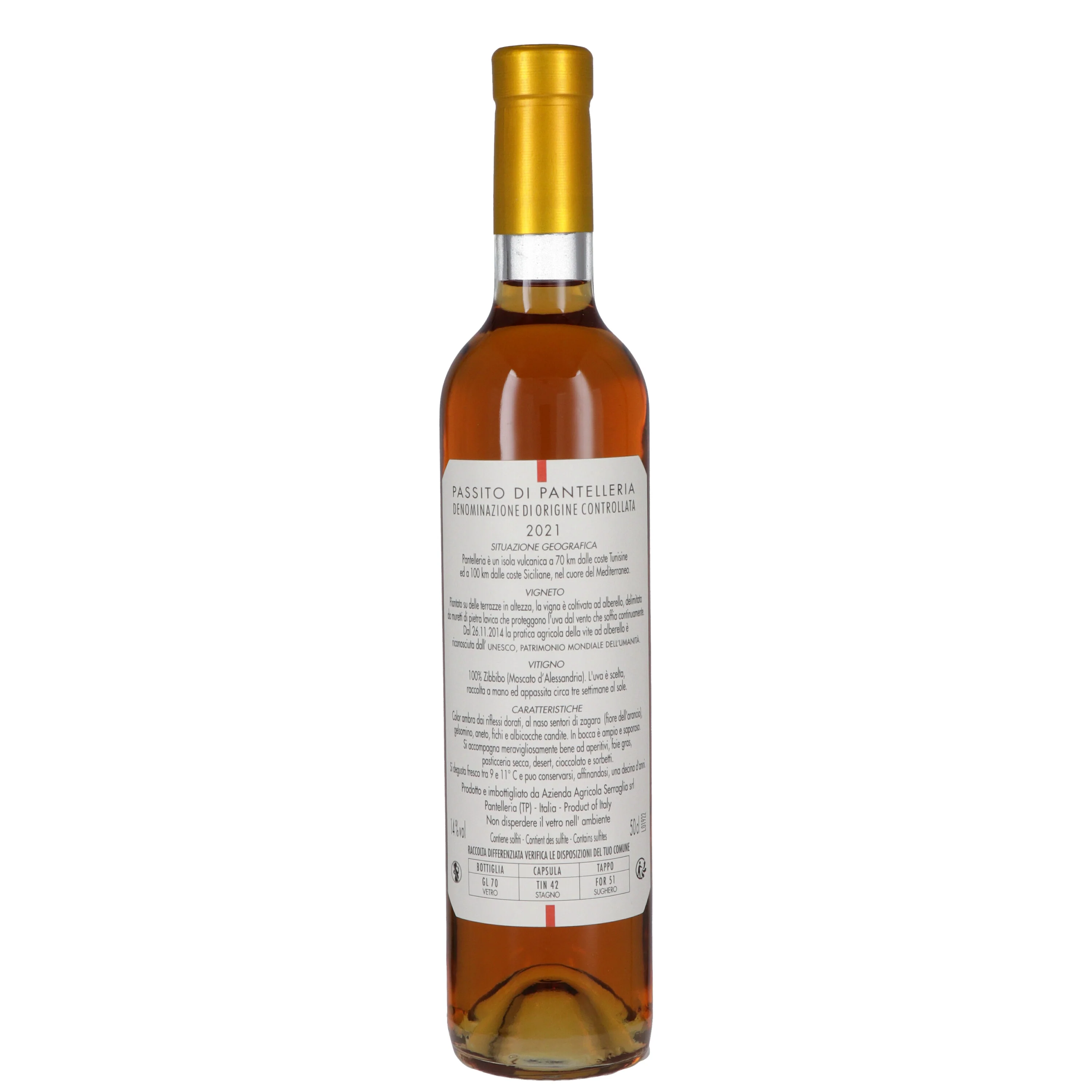Passito di Pantelleria DOC "Sangue d'oro" 2021 - Serraglia, Carole Bouquet (0.5l) - Image 2