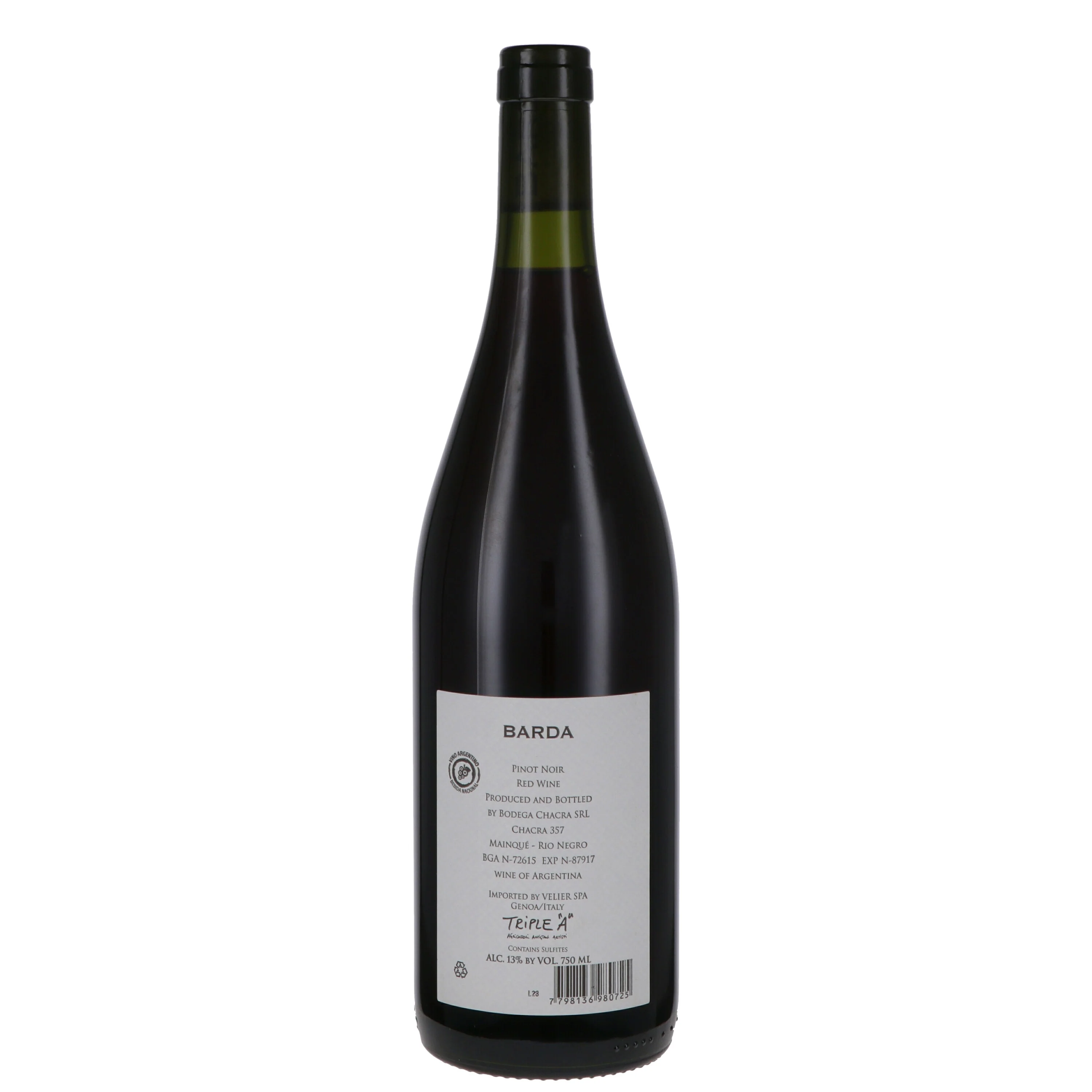 Patagonia Pinot Noir âBardaâ 2024 - Chacra - Image 2
