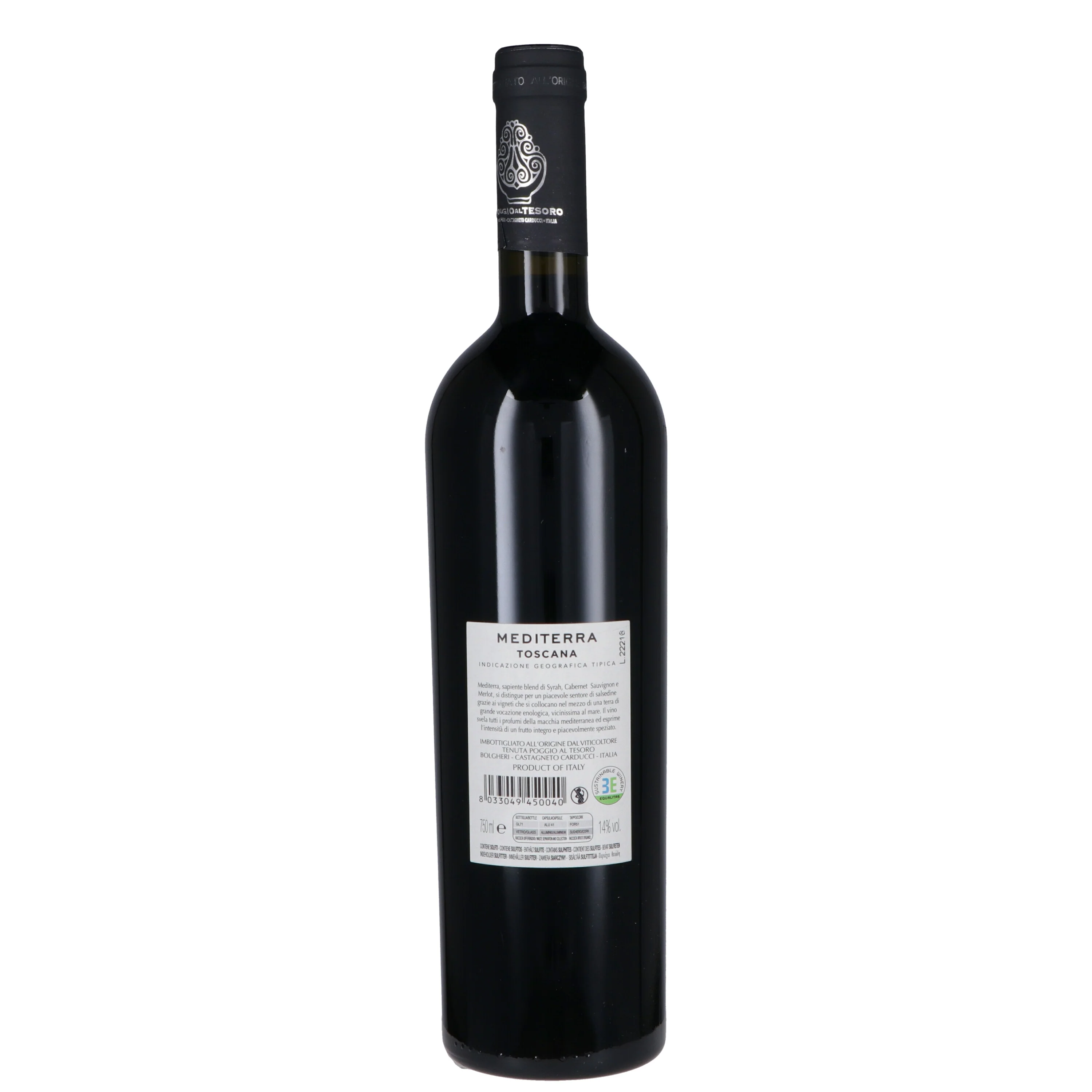 Toscana Rosso IGT "Mediterra" 2023 - Poggio al Tesoro, Marilisa Allegrini - Image 2