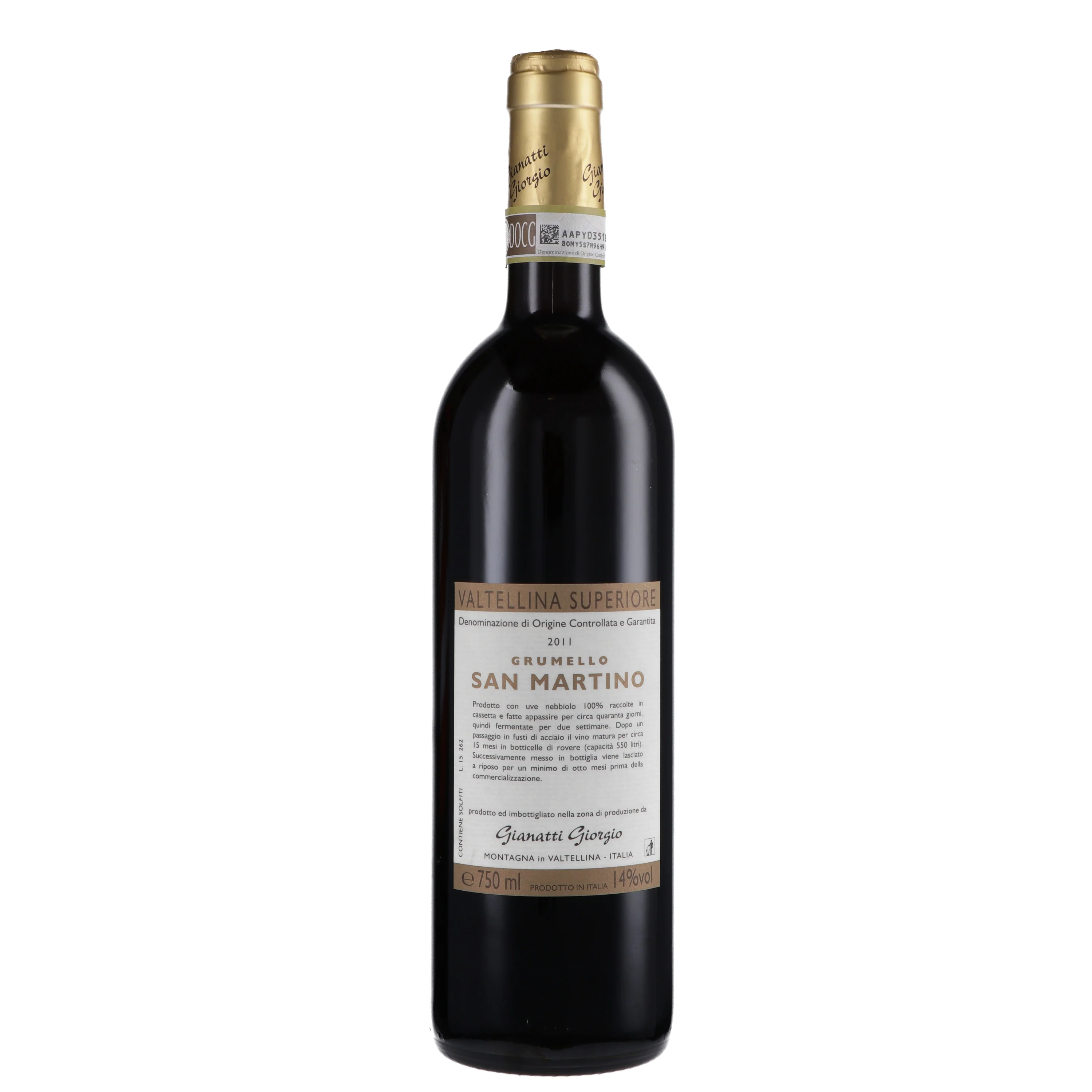 Valtellina Superiore DOCG "Grumello San Martino" 2021 - Gianatti - Image 2