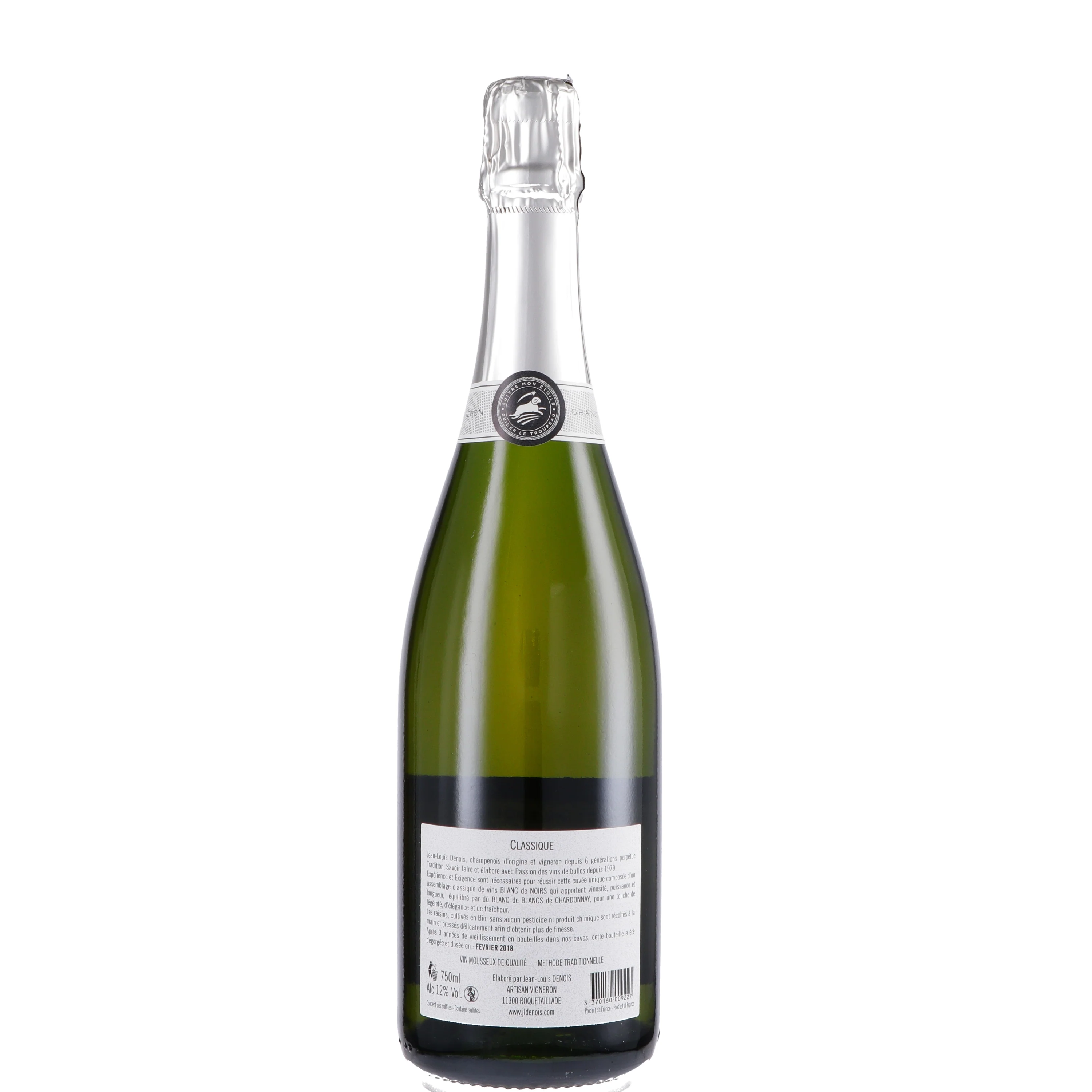 Vin Mousseux de Qualité Classique Brut - Jean Louis Denois - Image 2
