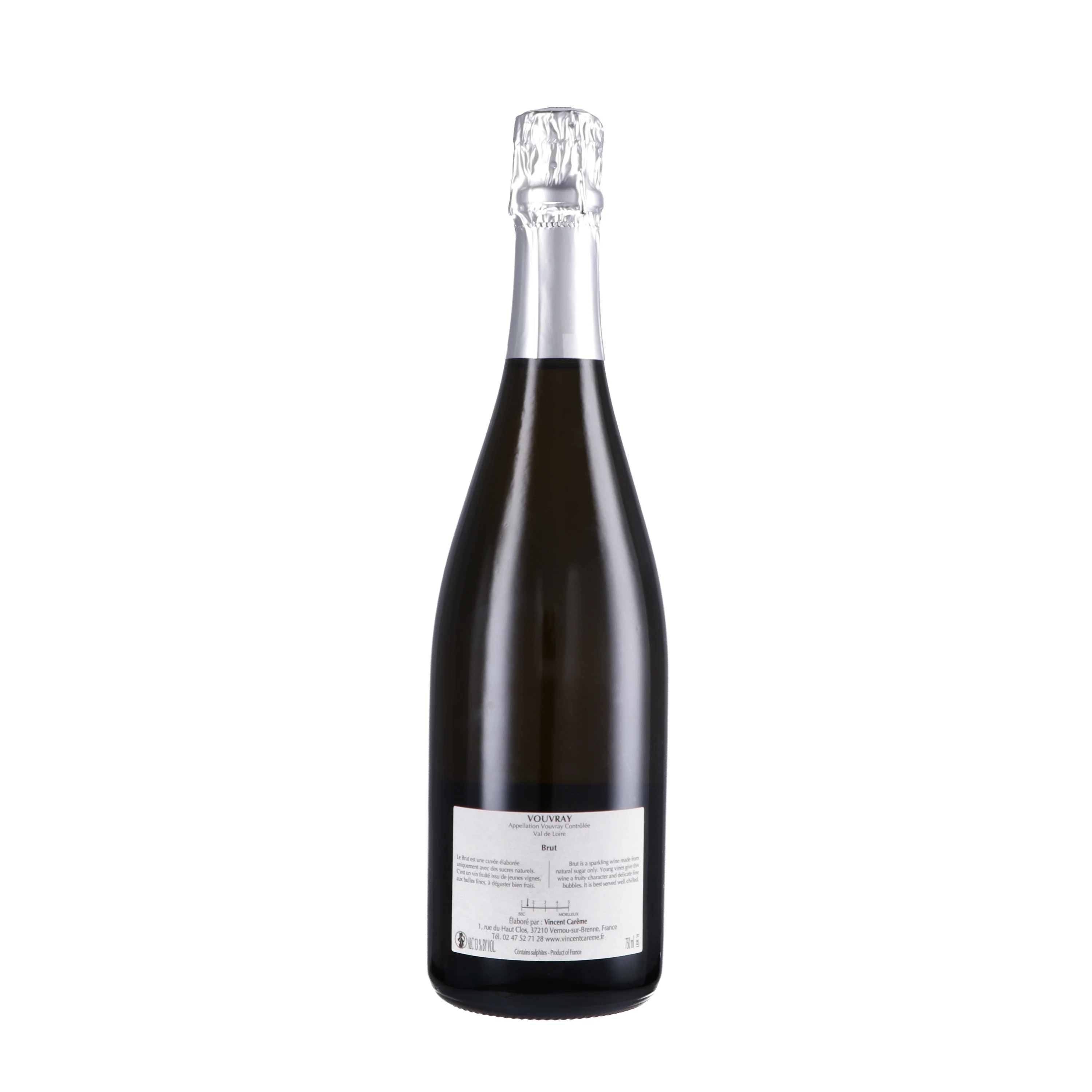 Vouvray Méthode Traditionnelle Brut 2022 - Domaine Carême - Image 2